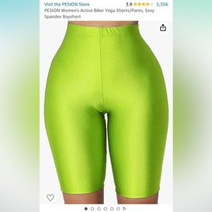 Metallic biker shorts